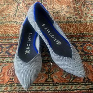 Rothy's The Point Pebble Grey Shoes Size 5.5 - Like New